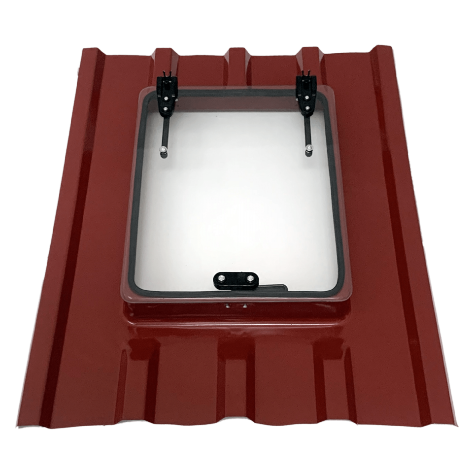 Büyük Boy Trapez Çatı Çıkış Kapağı Çift Amortisörlü