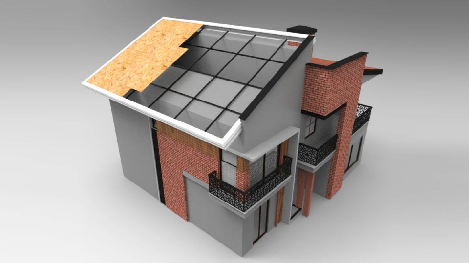 Dritare Trapez Çatı Çıkış Kapağı Montaj Animasyonu